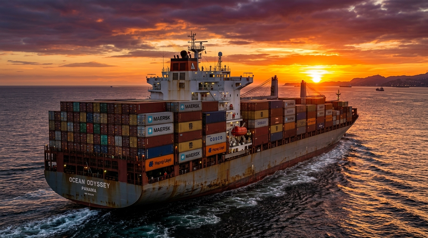 Freight forwarding logistics hub in Los Angeles, California
