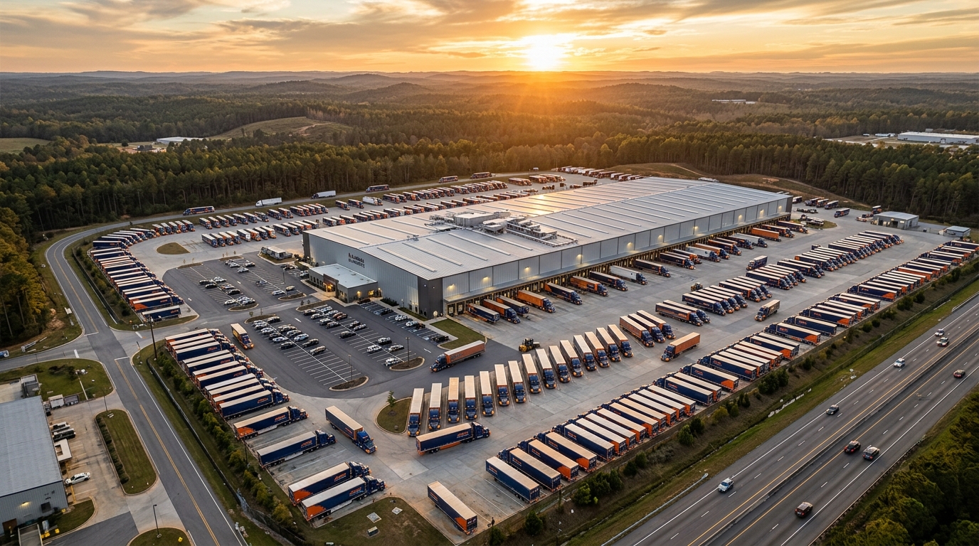 Freight forwarding logistics hub in Enterprise, Alabama